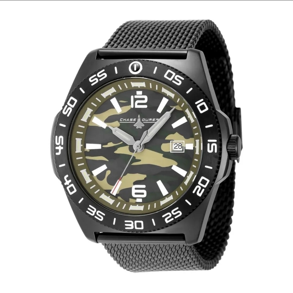NWT Chase Durer By Invicta Camo Watch Men's Quartz Stainless Steel